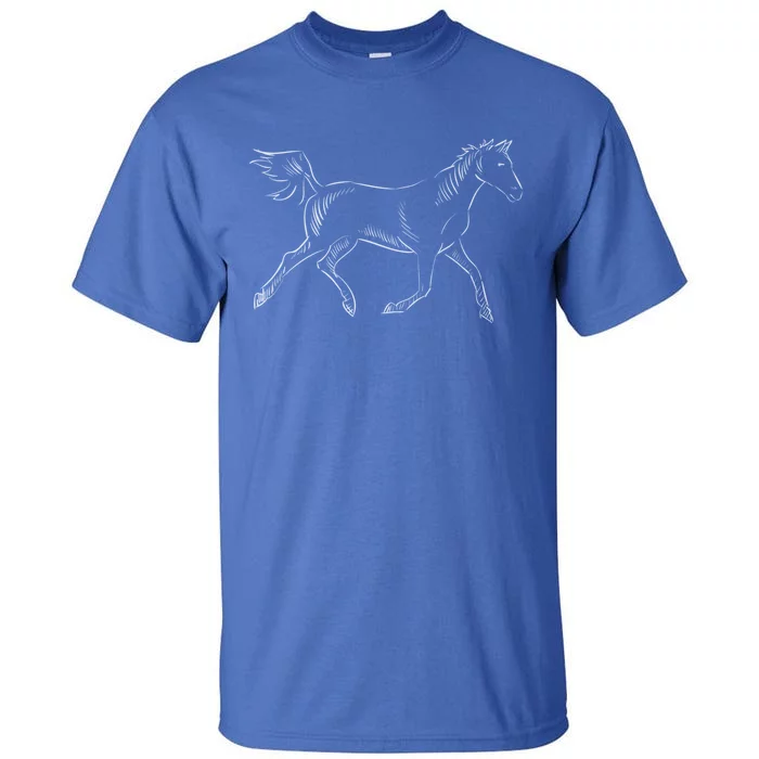 Horse Horseback Riding Gift Tall T-Shirt