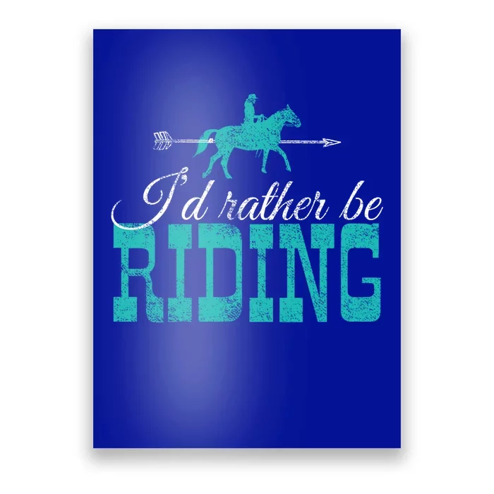 Horse Horseback Riding Gift Poster