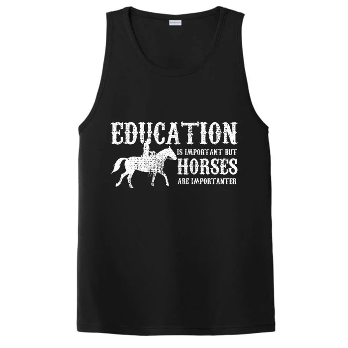 Horse Horseback Riding Cute Gift Performance Tank