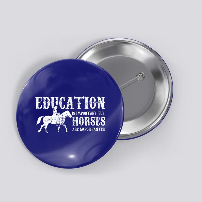 Horse Horseback Riding Cute Gift Button