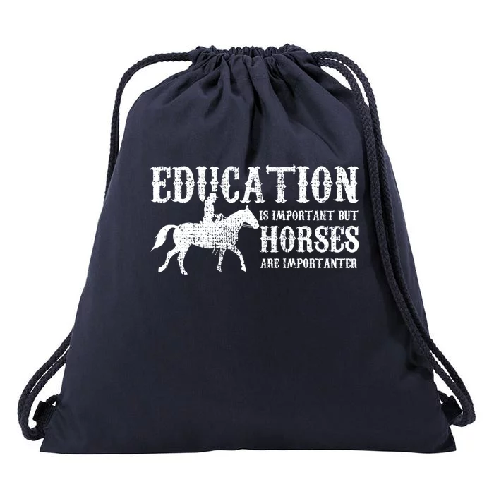 Horse Horseback Riding Cute Gift Drawstring Bag