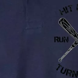 Hit Hard Run Fast Turn Left Meaningful Gift Funny Baseball Bat Cute Gift Softstyle Adult Sport Polo