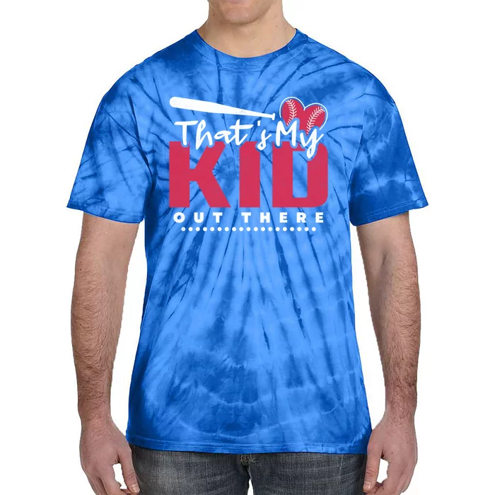 Hit Hard Run Fast Turn Left Baseball Gift Tie-Dye T-Shirt