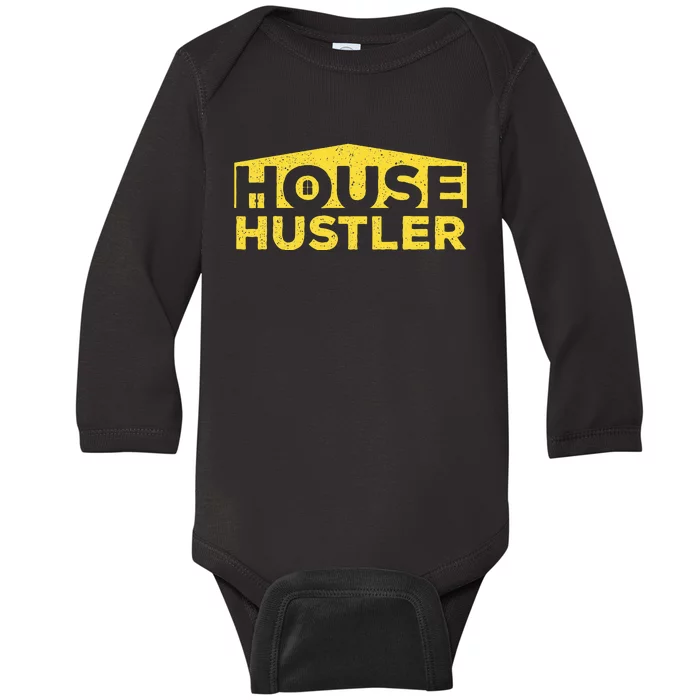 House Hustler Real Estate Agent Broker Investor Baby Long Sleeve Bodysuit