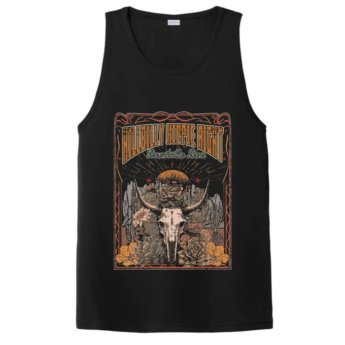 Hillbilly Hippie Right Down To The Bone Bullskull Country Performance Tank