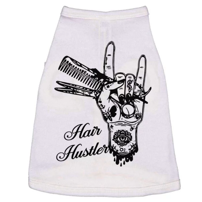 Hair Hustler Rock And Roll Barber And Hairstylist Job Doggie Tank