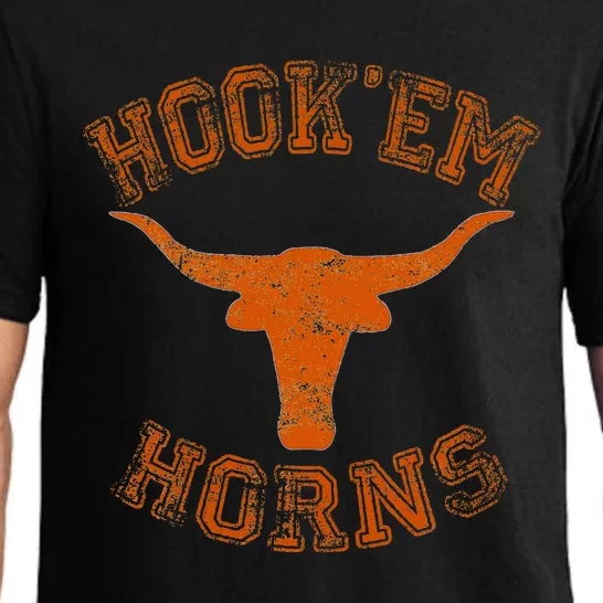 Hook’Em Horns State Of Texas Proud Texans Pajama Set