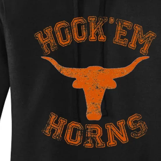 Hook’Em Horns State Of Texas Proud Texans Women's Pullover Hoodie