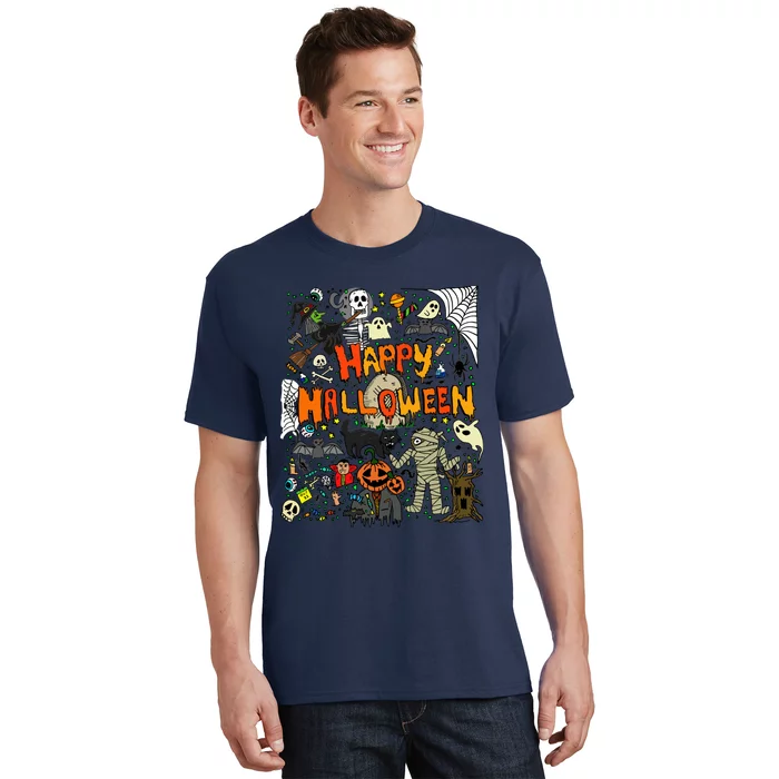 Happy Halloween Scary Retro T-Shirt