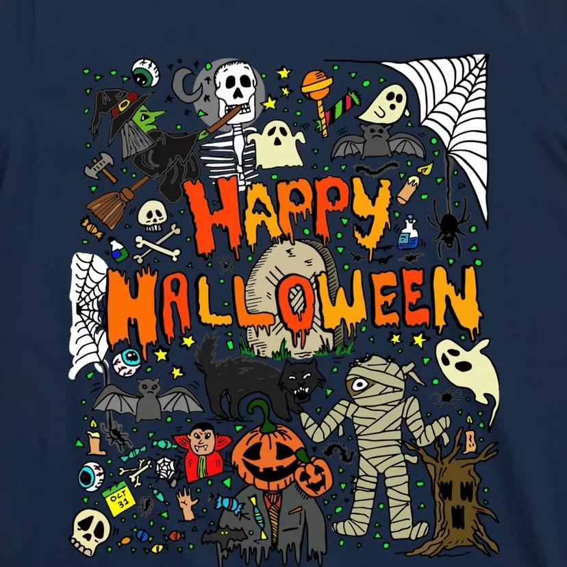 Happy Halloween Scary Retro T-Shirt