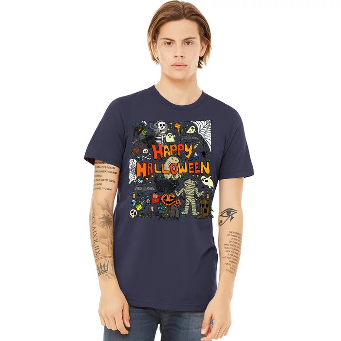 Happy Halloween Scary Retro Premium T-Shirt