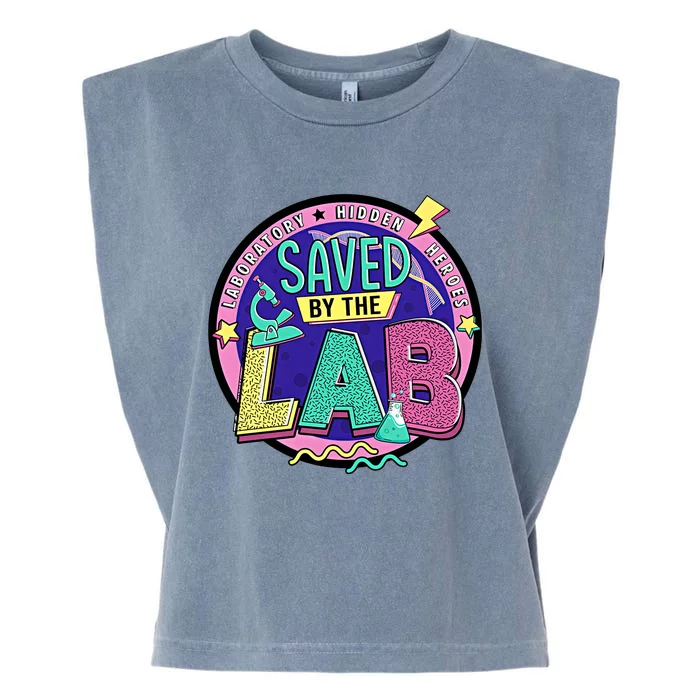 Hidden Heroes Saved By The Lab Lab Week Team Med Tech Garment-Dyed Women's Muscle Tee