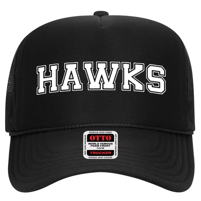 Hawks Hawk School Spirit Hawks Pride High Crown Mesh Trucker Hat