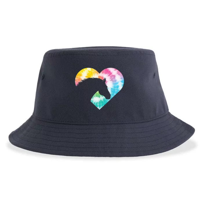 Horse Heart Shaped Animal Lover Horseback Rider Sustainable Bucket Hat