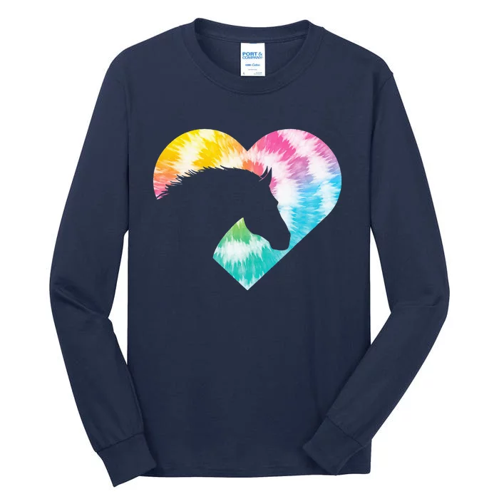 Horse Heart Shaped Animal Lover Horseback Rider Tall Long Sleeve T-Shirt