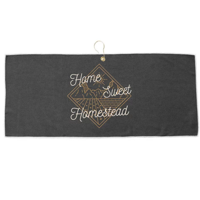 Homesteading Home Sweet Homestead Large Microfiber Waffle Golf Towel