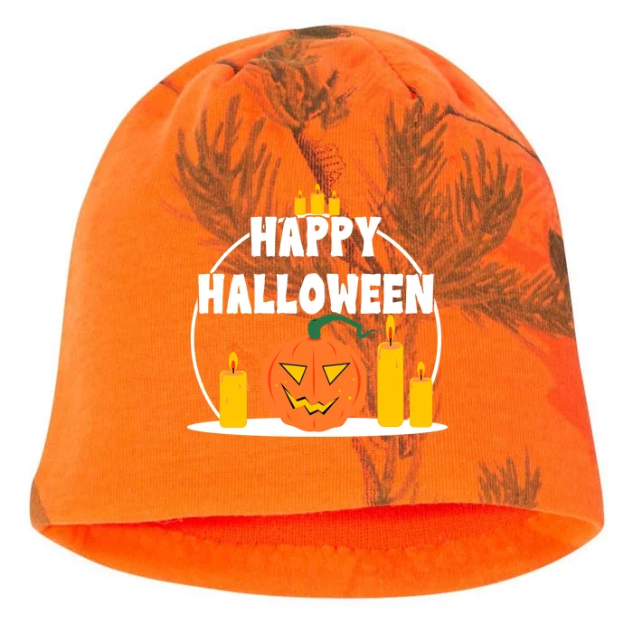 Happy Halloween Spooky Pumpkin Holiday Kati - Camo Knit Beanie