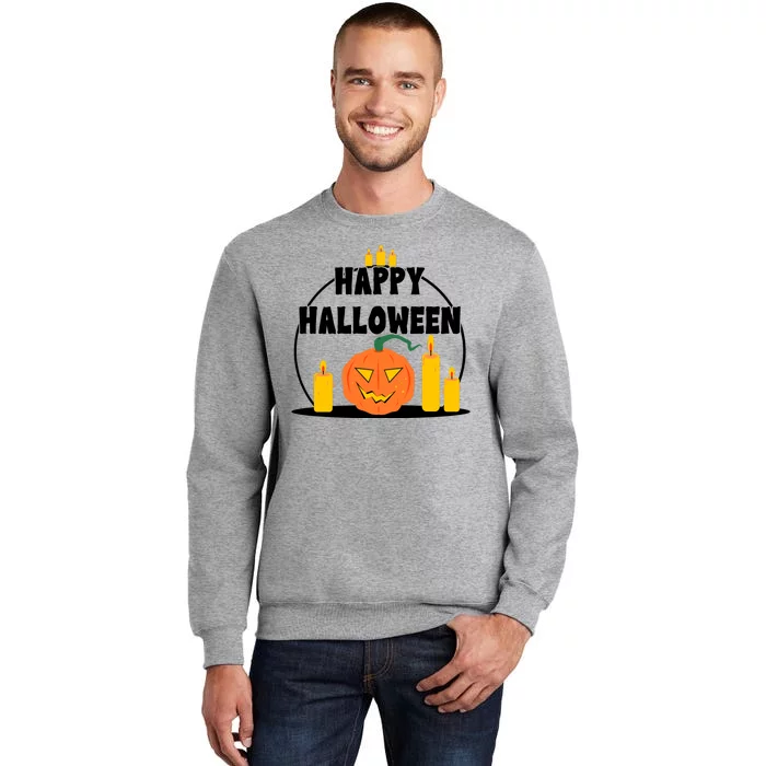 Happy Halloween Spooky Pumpkin Holiday Tall Sweatshirt