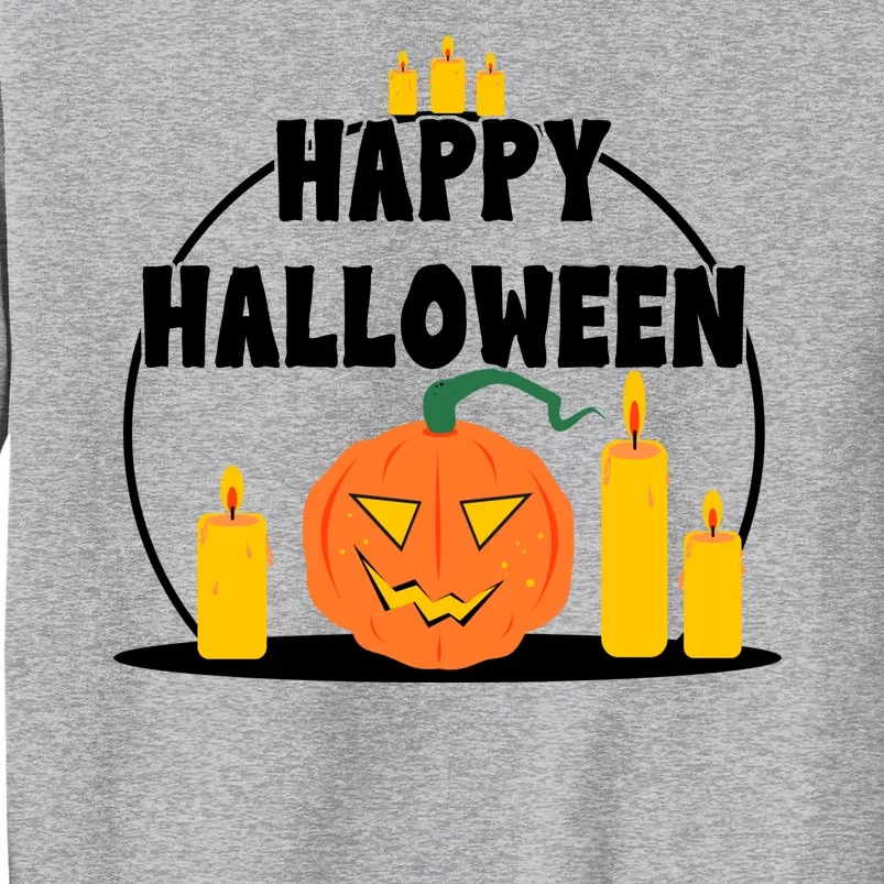 Happy Halloween Spooky Pumpkin Holiday Tall Sweatshirt