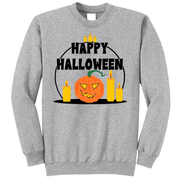 Happy Halloween Spooky Pumpkin Holiday Tall Sweatshirt