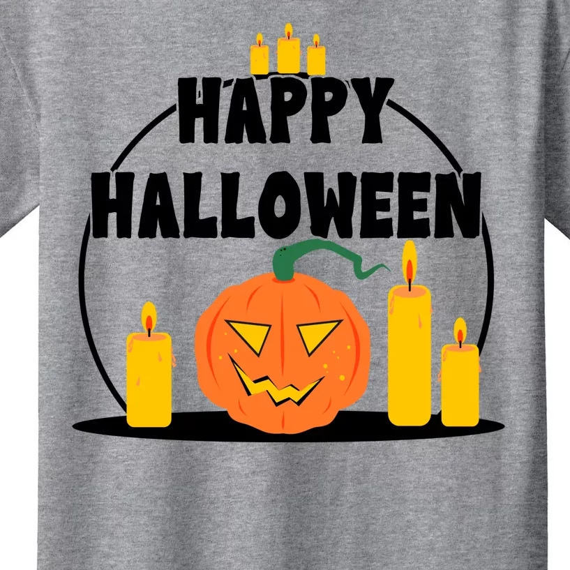 Happy Halloween Spooky Pumpkin Holiday Kids T-Shirt