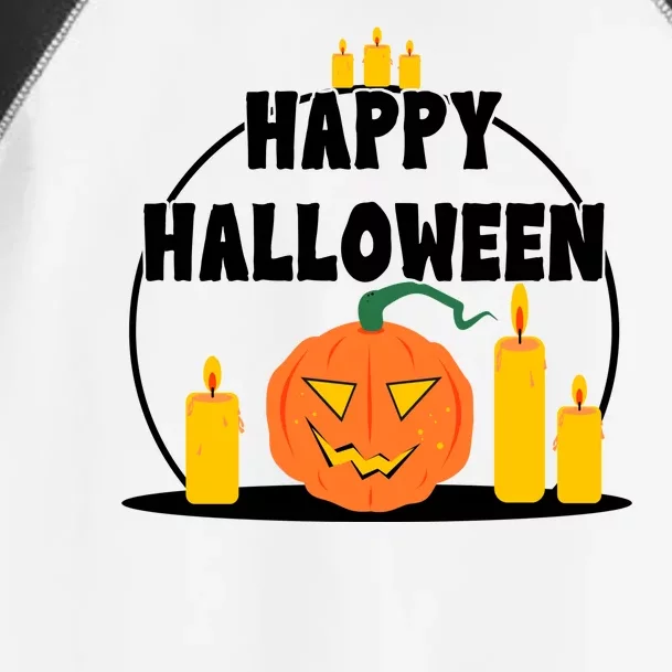 Happy Halloween Spooky Pumpkin Holiday Toddler Fine Jersey T-Shirt