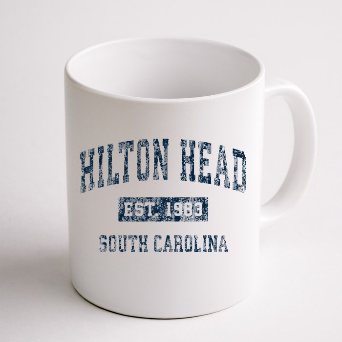 Hilton Head South Carolina Sc Vintage Sports Front & Back Coffee Mug