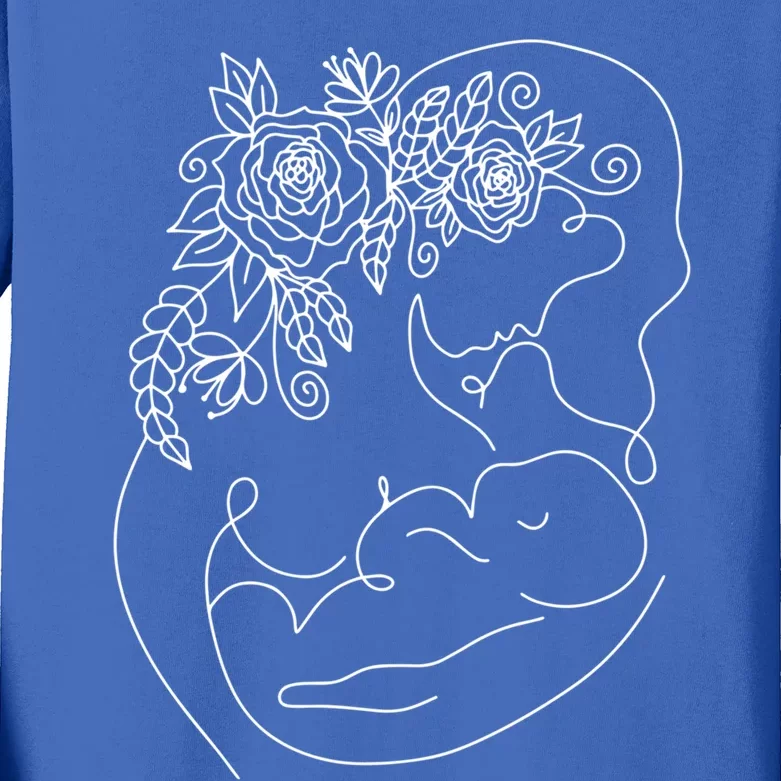 Happy Healthy Strong In August Breastfeeding Awareness Art Meaningful Gift Kids Long Sleeve Shirt