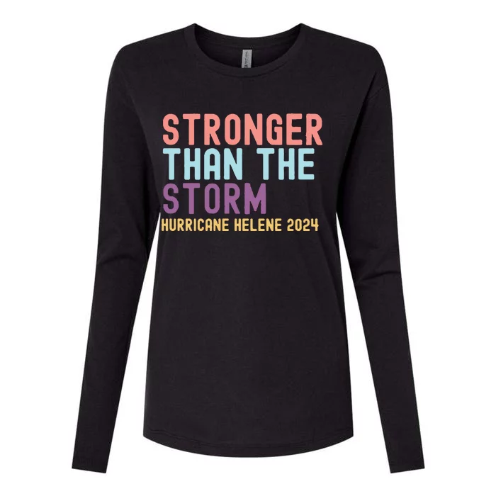 Hurricane Helene Stronger Than The Storm Womens Cotton Relaxed Long Sleeve T-Shirt