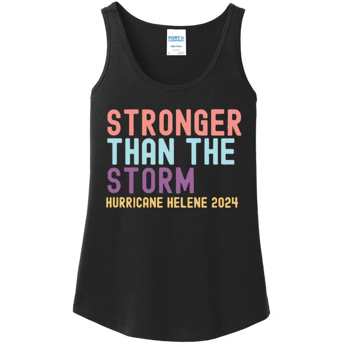 Hurricane Helene Stronger Than The Storm Ladies Essential Tank