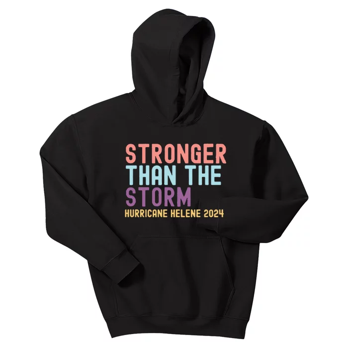 Hurricane Helene Stronger Than The Storm Kids Hoodie