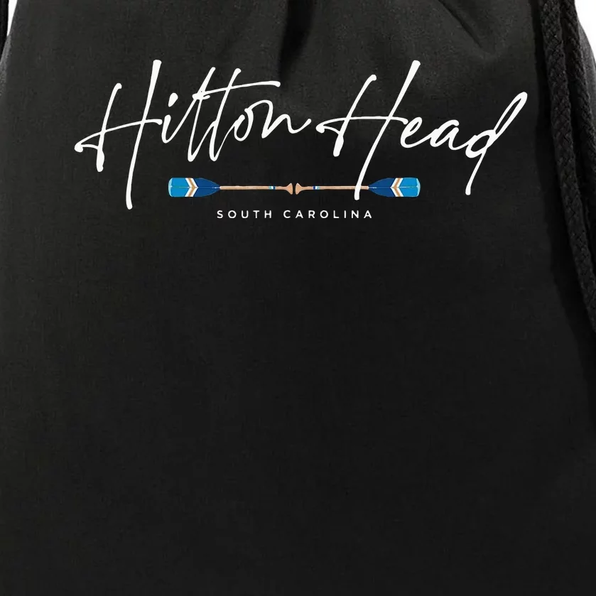 Hilton Head South Carolina Beach Graphic Drawstring Bag