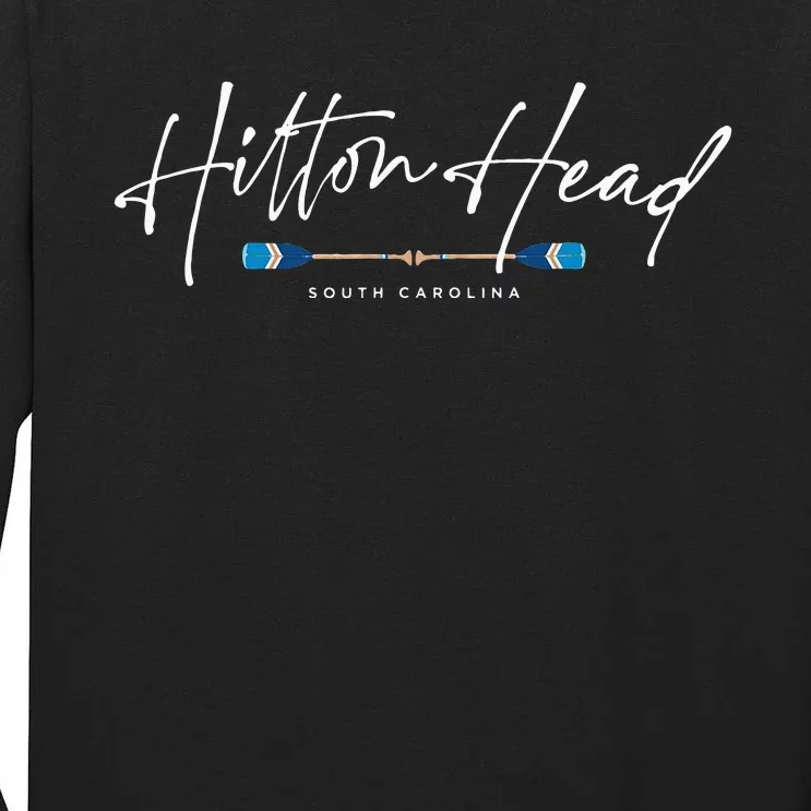 Hilton Head South Carolina Beach Graphic Tall Long Sleeve T-Shirt