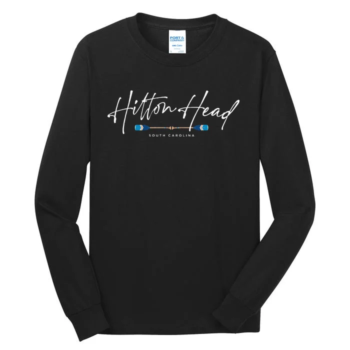 Hilton Head South Carolina Beach Graphic Tall Long Sleeve T-Shirt