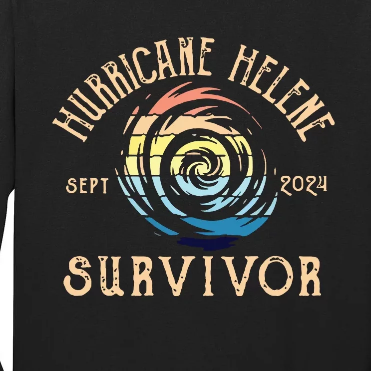 Hurricane Helene Survivor Tall Long Sleeve T-Shirt