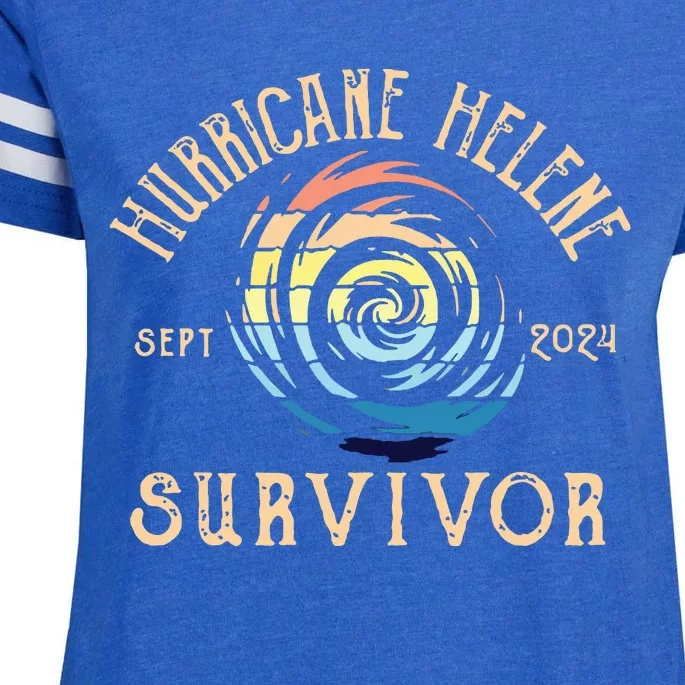 Hurricane Helene Survivor Enza Ladies Jersey Football T-Shirt