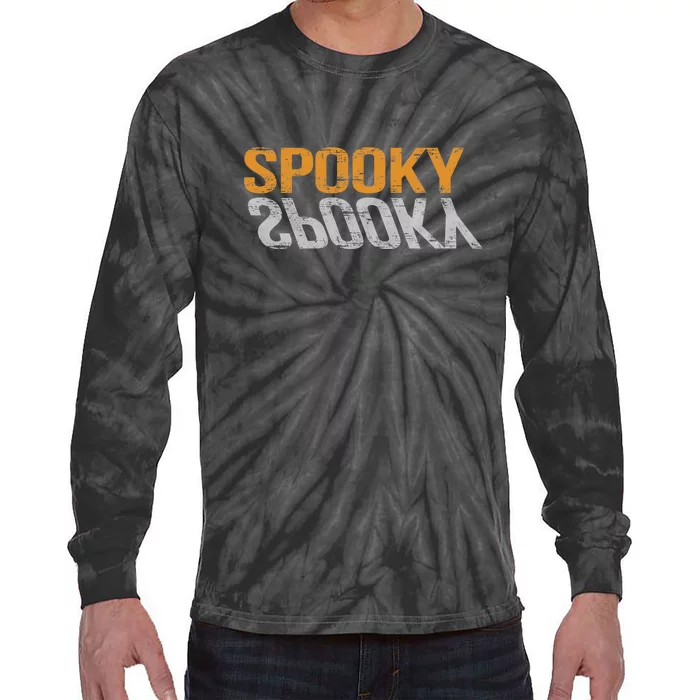 Happy Halloween Spooky Season Ideal For Halloween Tie-Dye Long Sleeve Shirt