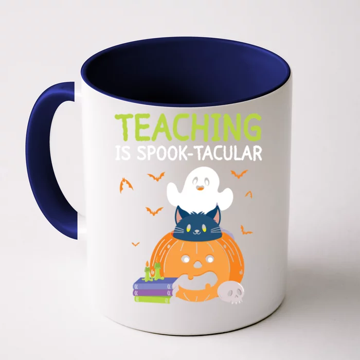 Happy Halloween School Teacher Teaching Trick Or Treat Cool Gift Front & Back Coffee Mug