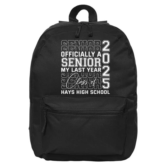 Hays High School A Senior Class Of 2025 16 in Basic Backpack