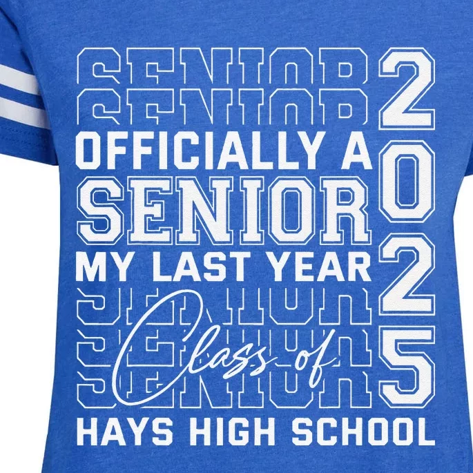 Hays High School A Senior Class Of 2025 Enza Ladies Jersey Football T-Shirt