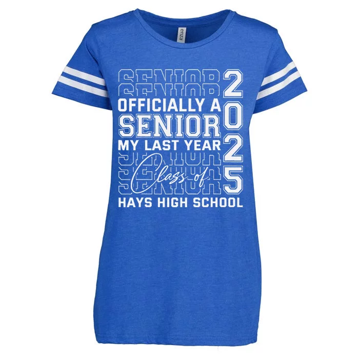 Hays High School A Senior Class Of 2025 Enza Ladies Jersey Football T-Shirt