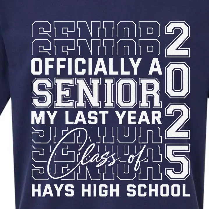 Hays High School A Senior Class Of 2025 Sueded Cloud Jersey T-Shirt