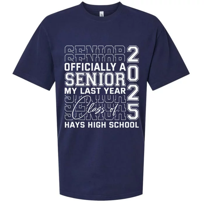 Hays High School A Senior Class Of 2025 Sueded Cloud Jersey T-Shirt