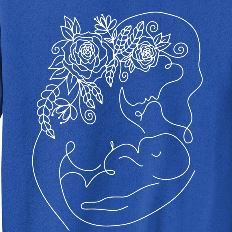 Happy Healthy Strong In August Breastfeeding Awareness Art Gift Tall Sweatshirt