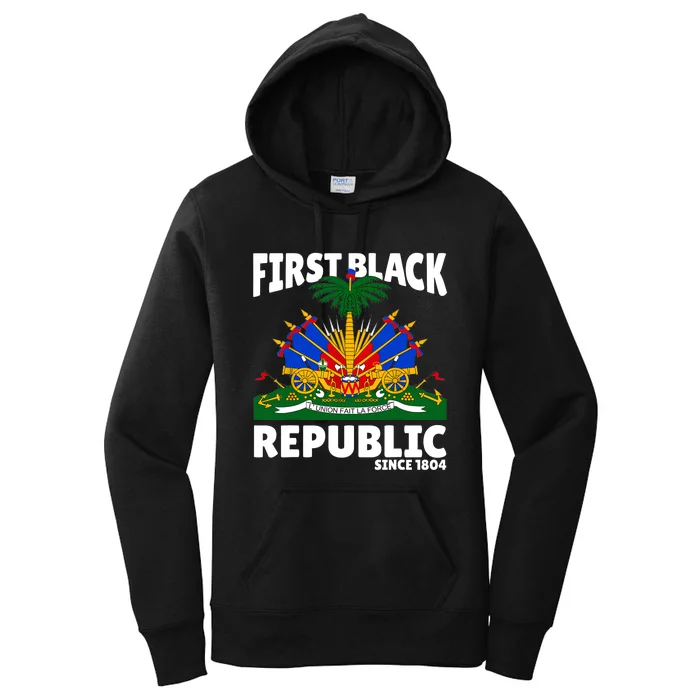 Haiti Heritage Since 1804 Proud Zoe Happy Haitian Flag Day Women's Pullover Hoodie