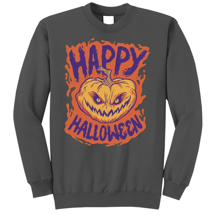 Happy Halloween Spooky Pumpkin Tall Sweatshirt