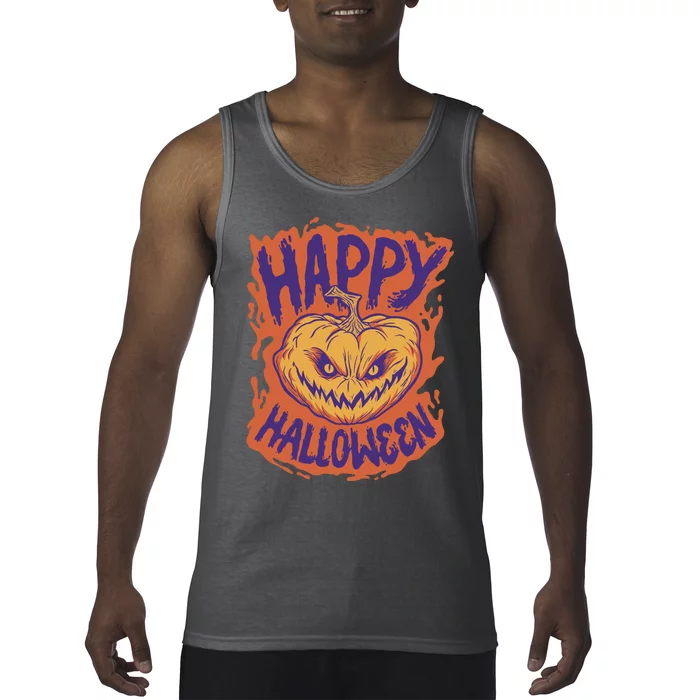 Happy Halloween Spooky Pumpkin Tank Top