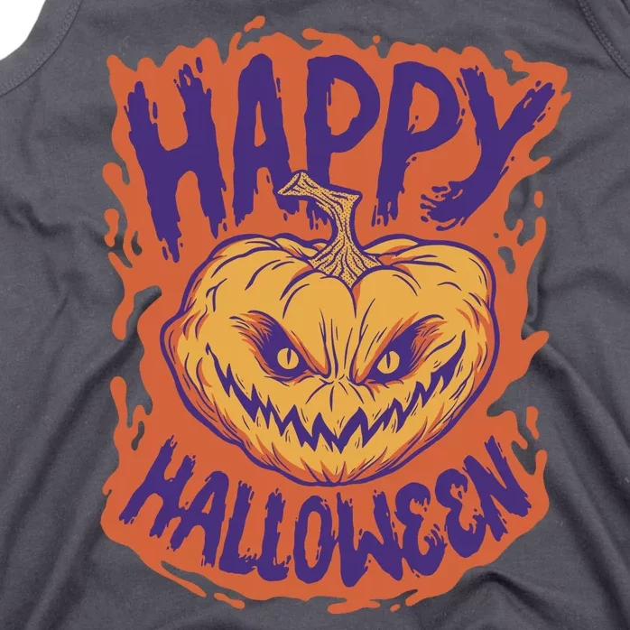 Happy Halloween Spooky Pumpkin Tank Top