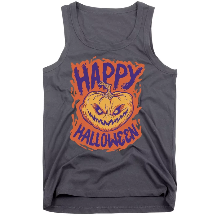 Happy Halloween Spooky Pumpkin Tank Top