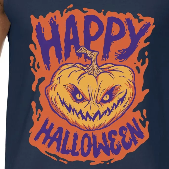 Happy Halloween Spooky Pumpkin Comfort Colors® Tank Top